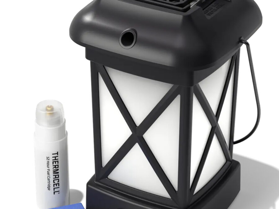 Thermacell MR9W Patio Shield Lantern Cambridge Black Effective 15 ft Odorless Scent Repels Mosquito Effective Up to 12 hrs
