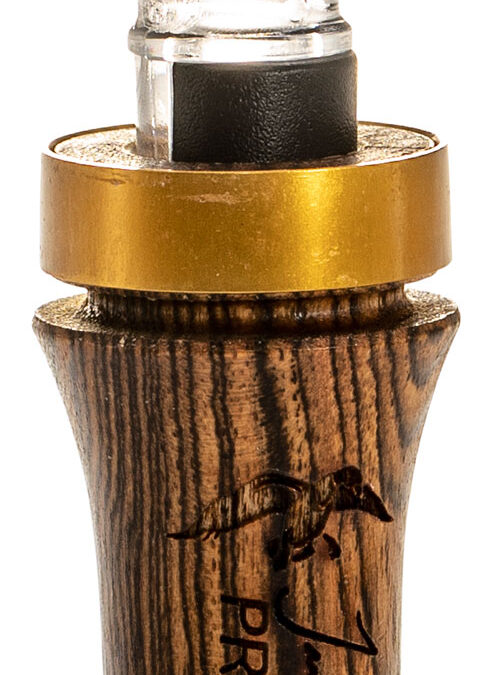 Duck Commander DCPROB Pro Series Bocote Open Call Double Reed Mallard Hen Sounds Attracts Ducks Brown Wood