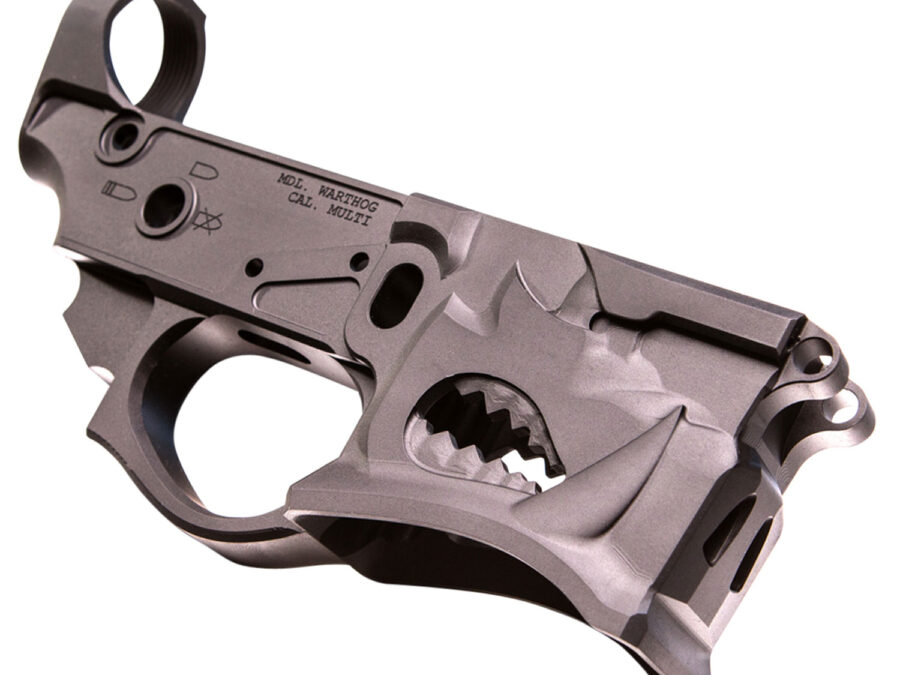 Sharps Bros SBLR02 Warthog Stripped Lower Multi-Caliber Black Anodized Finish 7075-T6 Aluminum Compatible w/Mil-Spec AR-15 Internal Parts
