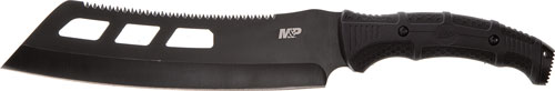 S&W KNIFE M&P CLEAVER MACHETE - 10" SAWBACK W/SYNTHETIC SHEATH