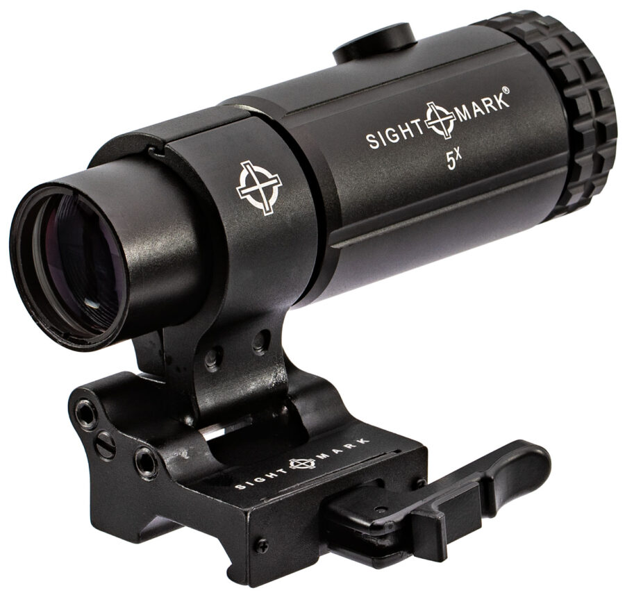 Sightmark SM19064 T-5 Magnifier 5X with Flip to Side Mount Matte Black 5 x 23 mm