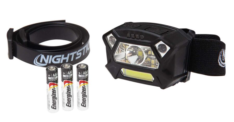 NIGHTSTICK REACT DUAL-LIGHT HEADLAMP W/MOTION SENSING ACT- (3)AAA - BLACK