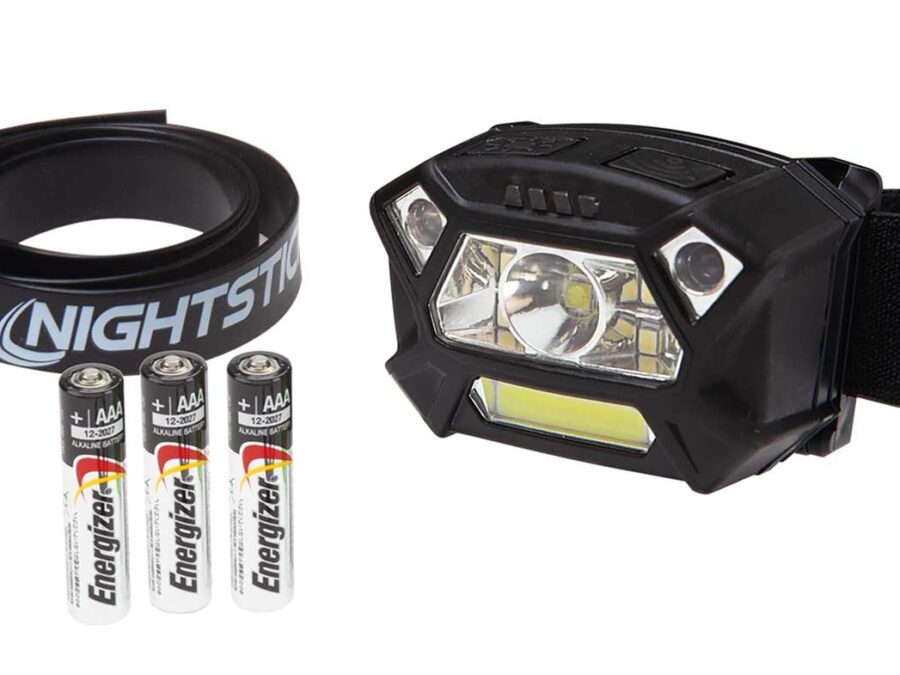 NIGHTSTICK REACT DUAL-LIGHT HEADLAMP W/MOTION SENSING ACT- (3)AAA - BLACK