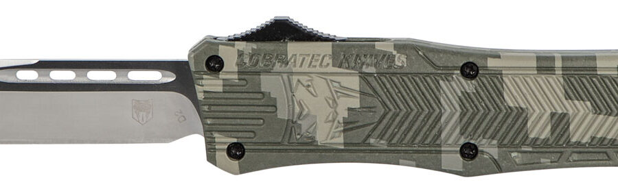 CobraTec Knives MADCCTK1MDNS CTK-1  Medium 3" OTF Drop Point Plain D2 Steel Blade/Army DigiCamo Aluminum Handle Features Glass Breaker Includes Pocket Clip