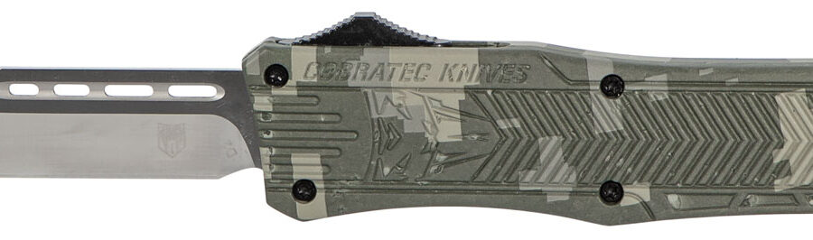 CobraTec Knives MADCCTK1MTNS CTK-1  Medium 3" OTF Tanto Plain D2 Steel Blade/Army DigiCamo Aluminum Handle Features Glass Breaker Includes Pocket Clip