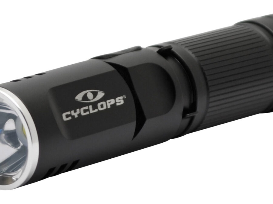 Cyclops CYCFLX400 FLX400 LED Flashlight  Black Anodized 160/400 Lumens White LED