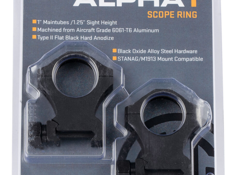 Sig Sauer Electro-Optics SOA10022 Alpha 1  Matte Black 1" Extra High 0 MOA