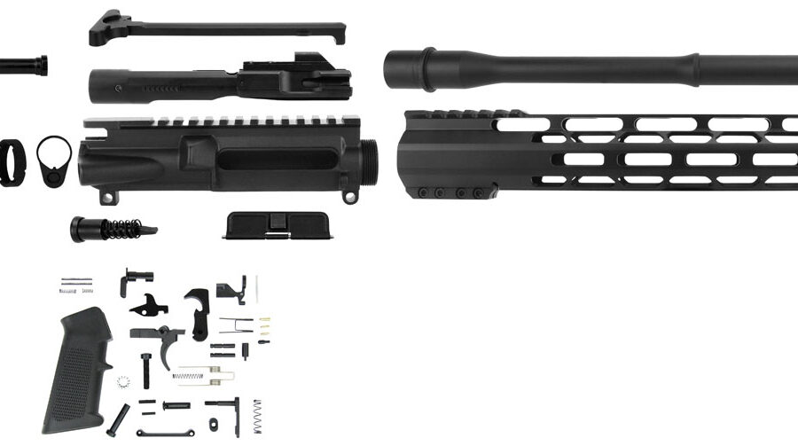 TacFire SSRK9MM16LPK AR Build Kit Rifle 9mm Luger AR-15 Black Nitride Steel 1/2"-36 tpi *Sports South Exclusive.