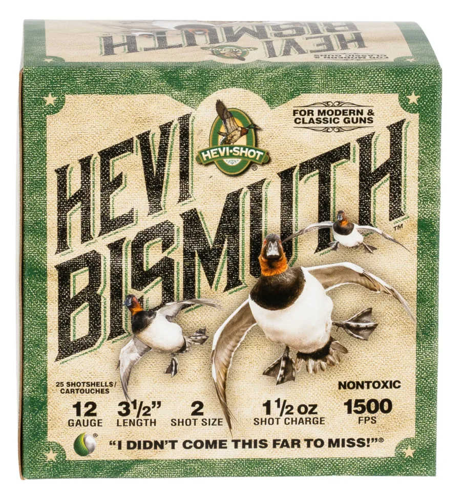 HEVI-Shot HS14502 HEVI-Bismuth  12Gauge 3.50" 1 1/2oz Bismuth 2Shot 25 Per Box/10 Case
