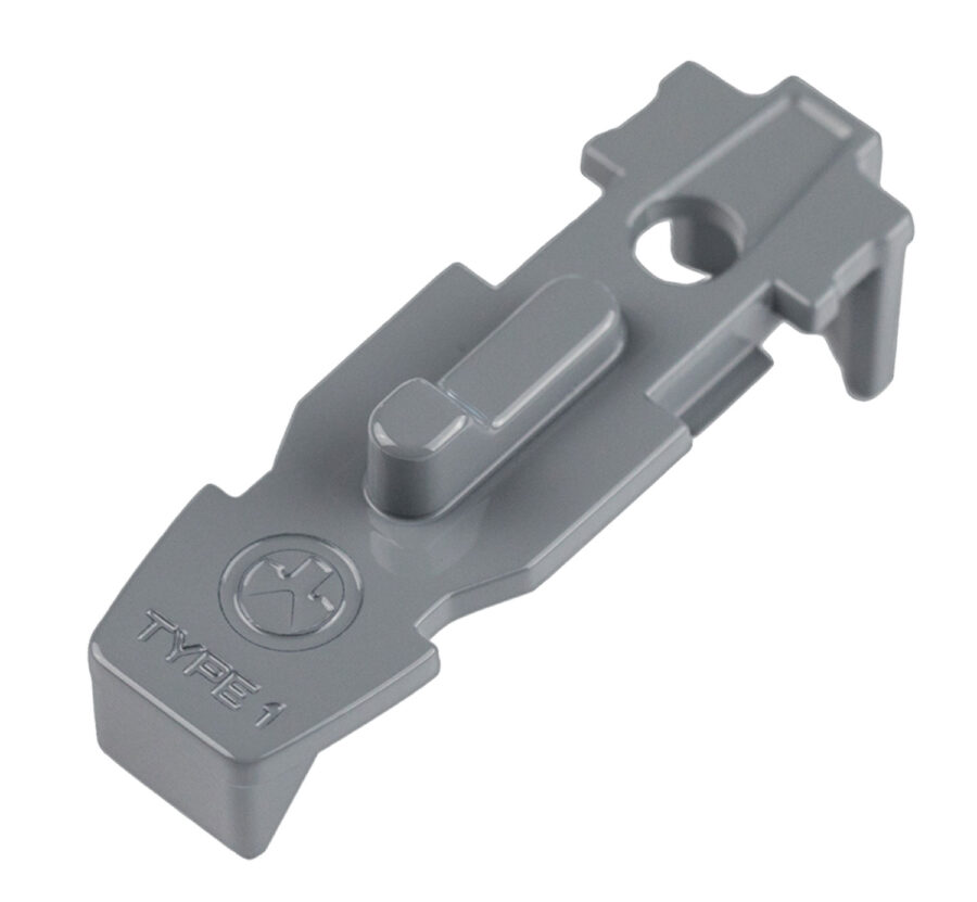 Magpul MAG803-GRY Tactile Lock-Plate Type 1 Made of Polymer w/ Stealth Gray Finish & 1/8" Single Ridge for PMAG 10/20/30 AR/M4 GEN M3/AR 300 B GEN M3 Floor Plates/5 Per Pack