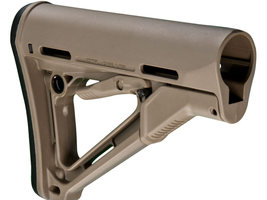 Magpul MAG310FDE CTR Carbine Stock Flat Dark Earth Synthetic for AR-15, M16, M4 with Mil-Spec Tube (Tube Not Included)