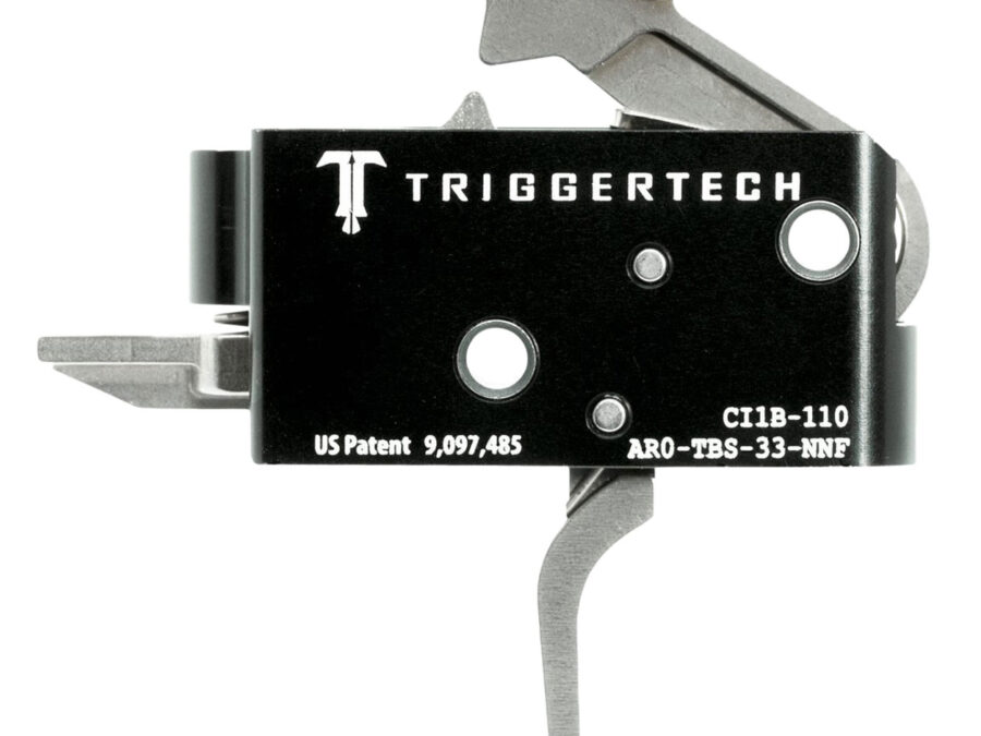TriggerTech AR0TBS33NNF Competitive Primary Two-Stage Flat Trigger with 3.50 lbs Draw Weight for AR-15 Right