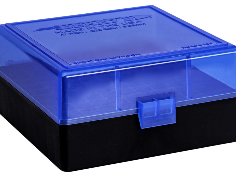 Berry's 86410 Ammo Box  223Rem/5.56NATO Blue/Black Polypropylene 100rd