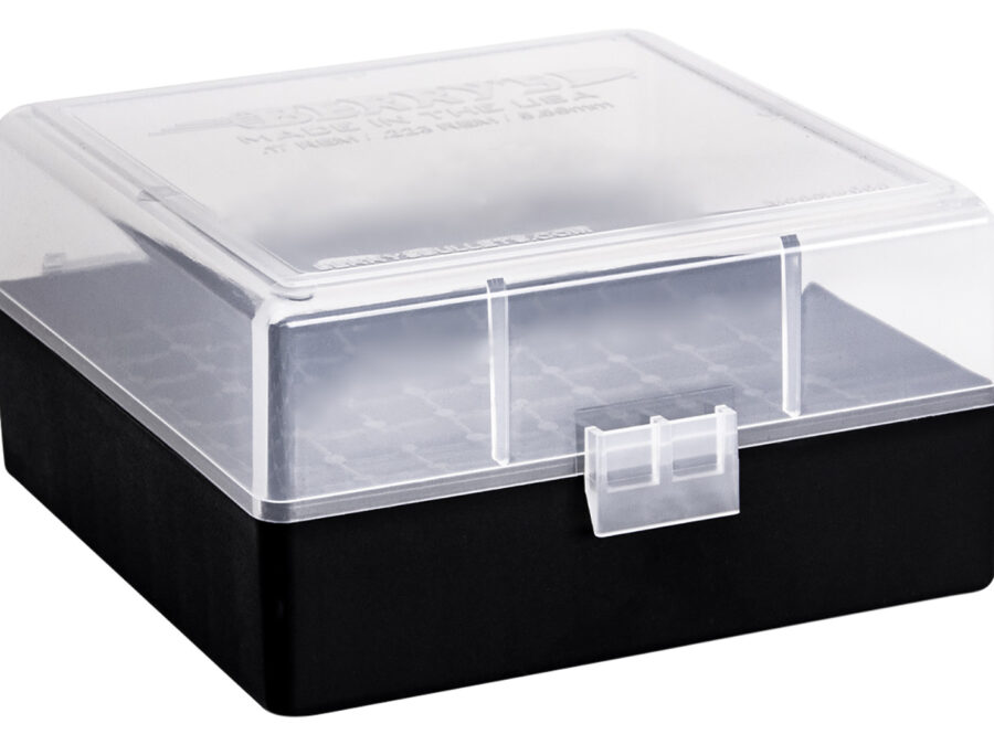 Berry's 03856 Ammo Box  223Rem/5.56NATO Clear/Black Polypropylene 100rd