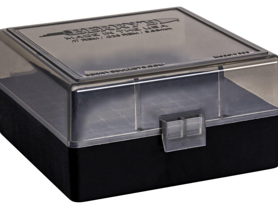 Berry's 11664 Ammo Box  223Rem/5.56NATO Smoke/Black Polypropylene 100rd