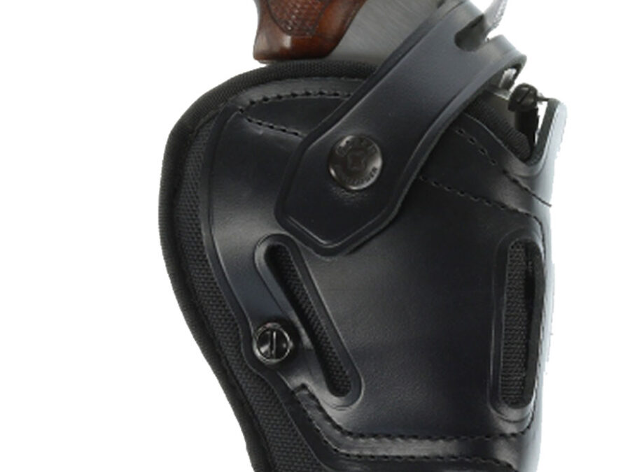 Galco SR63B Switchback  OWB Black Leather Belt Slide Fits Ruger Alaskan/S&W N Frame Fits 1-1.50" Barrel Fits 2.50" Barrel Ambidextrous