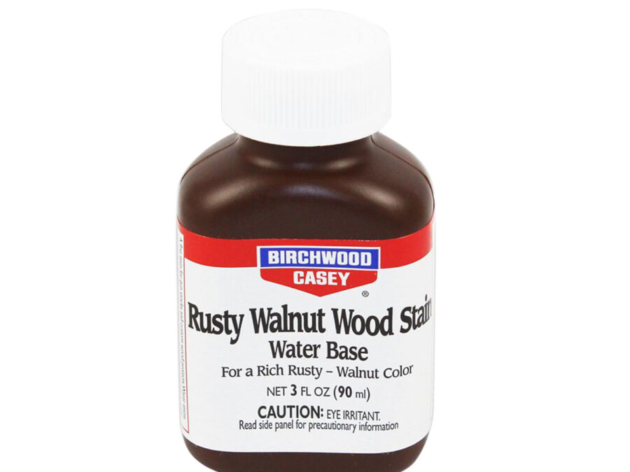 Birchwood Casey 24323 Rusty Walnut Wood Stain Water-Based 3 oz. Bottle