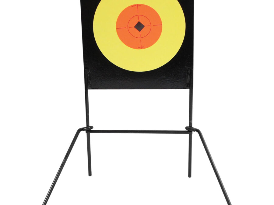 Birchwood Casey 47652 World of Targets Spoiler Alert Rimfire Pistol/Rifle Orange/Yellow AR400 Steel