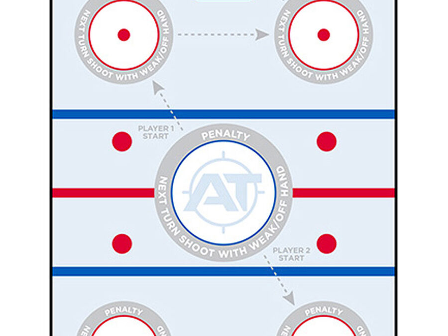 Action Target GSHOCKEY100 Entertainment  Hockeye Paper Hanging 23" x 35" Blue/White 100 Per Box