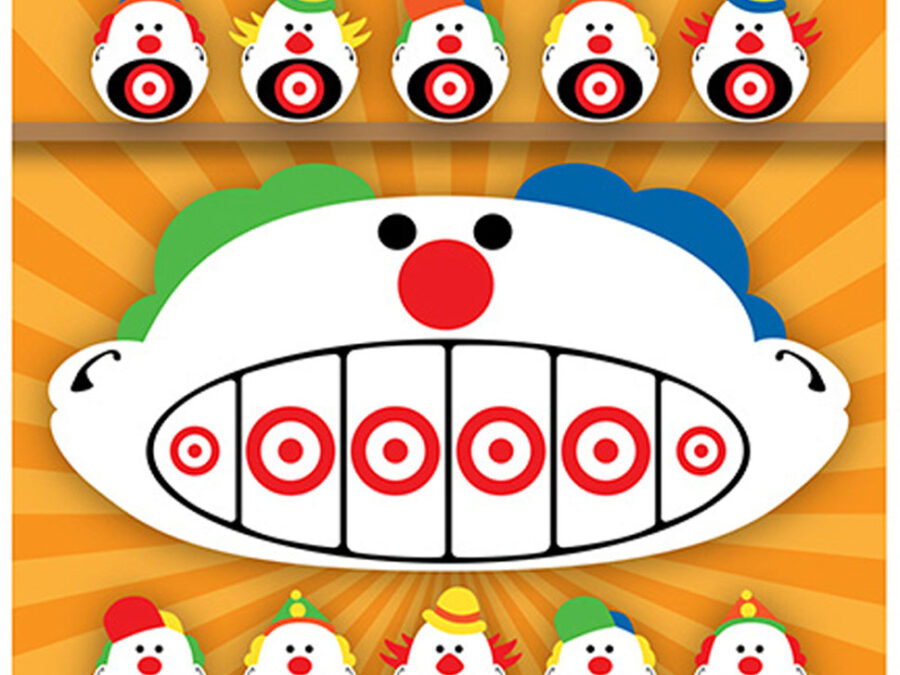 Action Target GSCARCLWN100 Entertainment  Clowns Paper Hanging 23" x 35" Multi-Color 100 Per Box