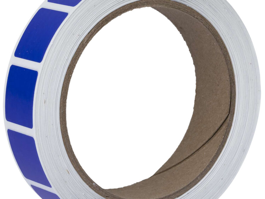 Action Target PASTTXBL Pasters  Blue Adhesive Paper 7/8" 1000 Per Roll