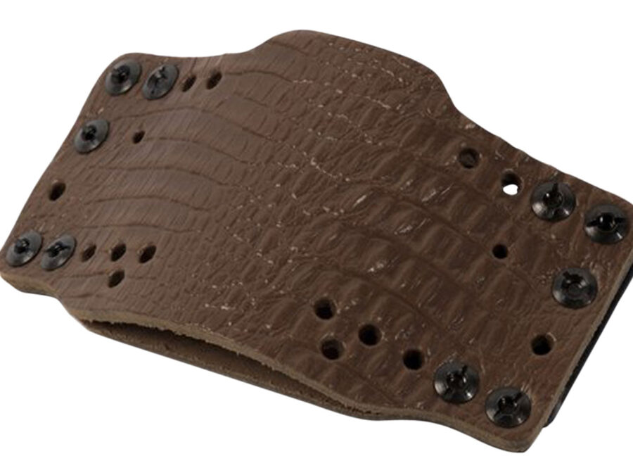 Limbsaver 12522 CrossTech Leather IWB/OWB Dark Brown Leather Belt Clip Ambidextrous