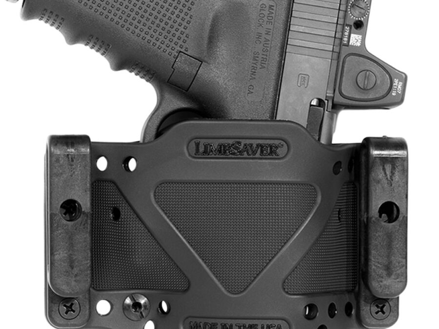 Limbsaver 12507 CrossTech Compact Leather IWB/OWB Black Polymer Belt Clip Ambidextrous