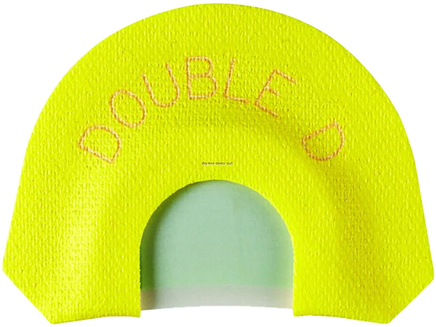 HS Strut 05905 Double D Double Reed Diaphragm Call Double Reed Turkey Hen Sounds Attracts Turkeys Yellow