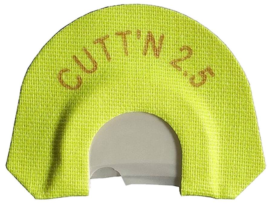 HS Strut 05904 Cuttn 2.5  Diaphragm Call Double Reed Attracts Turkeys Yellow