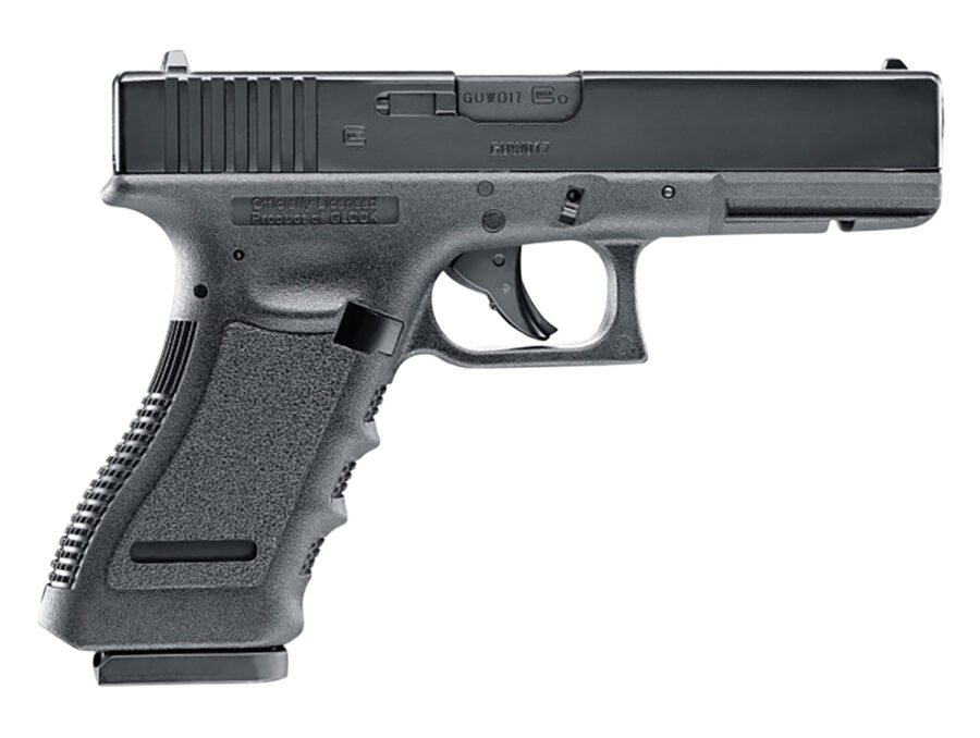 Umarex Glock Air Guns 2255208 Glock 17 Gen3 CO2 177 BB 18+1 4.48" Black Polymer Grips