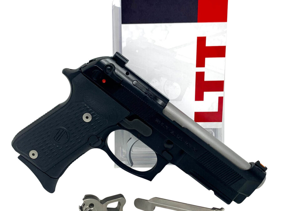 Langdon Tactical Tech TJIBNE13 Trigger Job In A Bag  Nickel Curved Fits Beretta 92/96/M9 not A1 Right Hand