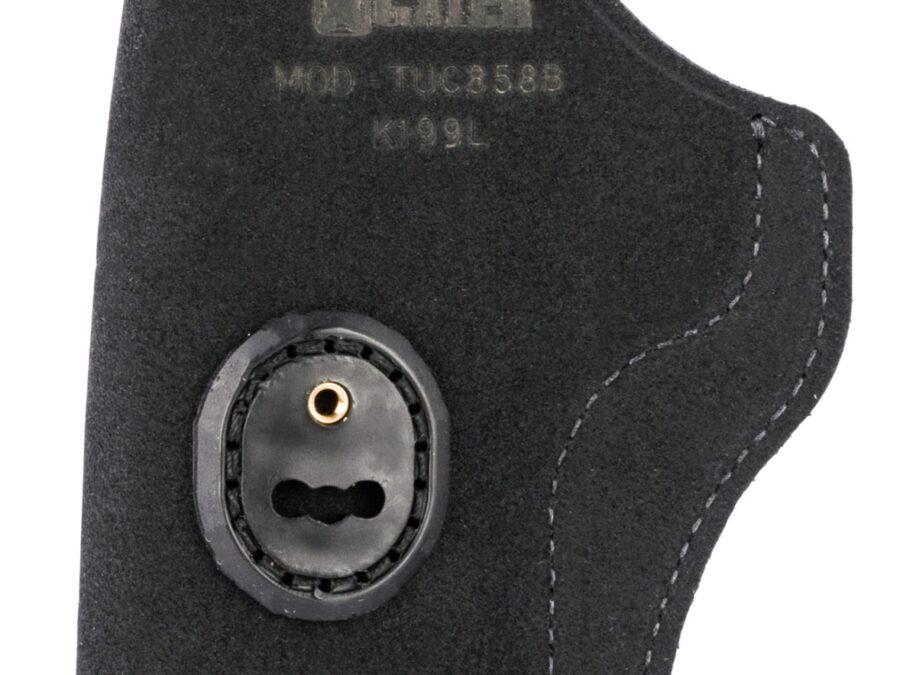 Galco TUC858B Tuck-N-Go 2.0 IWB Black Leather UniClip/Stealth Clip Fits S&W M&P Shield EZ Ambidextrous