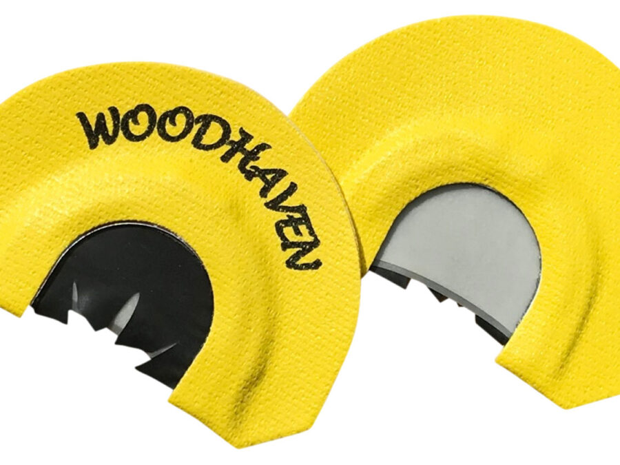 Woodhaven WH103 Black Reactor  Diaphragm Call Triple Reed Attracts Turkeys Yellow