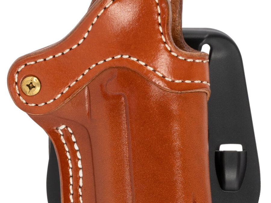 1791 Gunleather ORPDH1CBRR BH1 Optic Ready Size 01 OWB Style made of Leather with Classic Brown Finish, Adjustable Cant & Paddle Mount Type fits 4-5" Barrel 1911 for Right Hand
