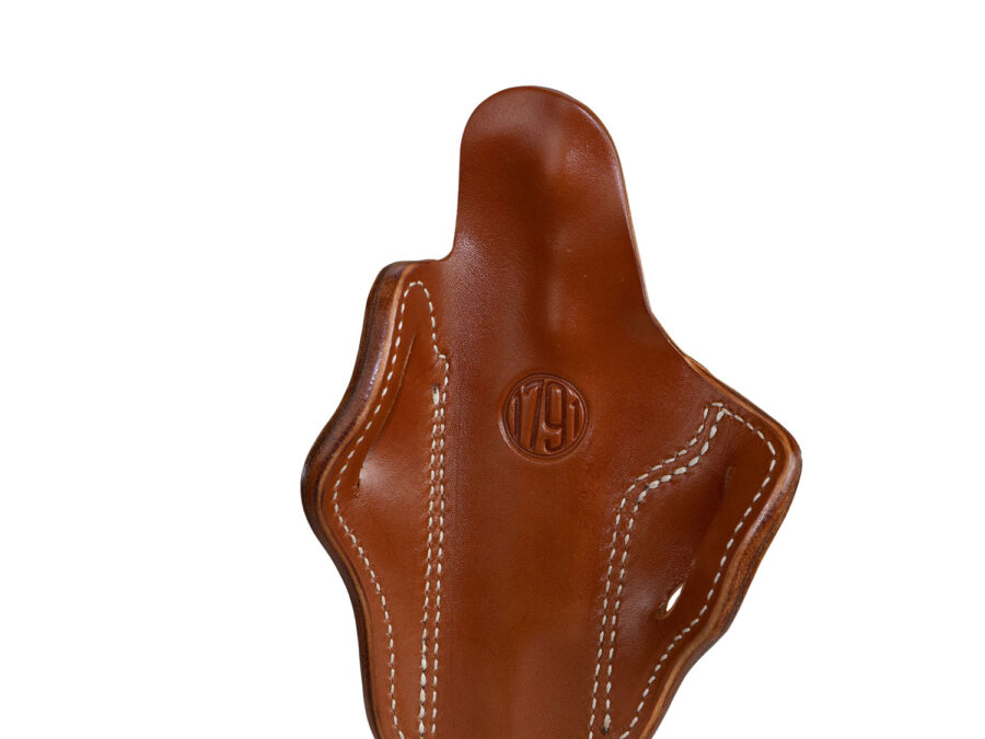 1791 Gunleather ORBH1CBRR BH1 Optic Ready OWB 01 Classic Brown Leather Belt Slide Fits 5" 1911 Right Hand