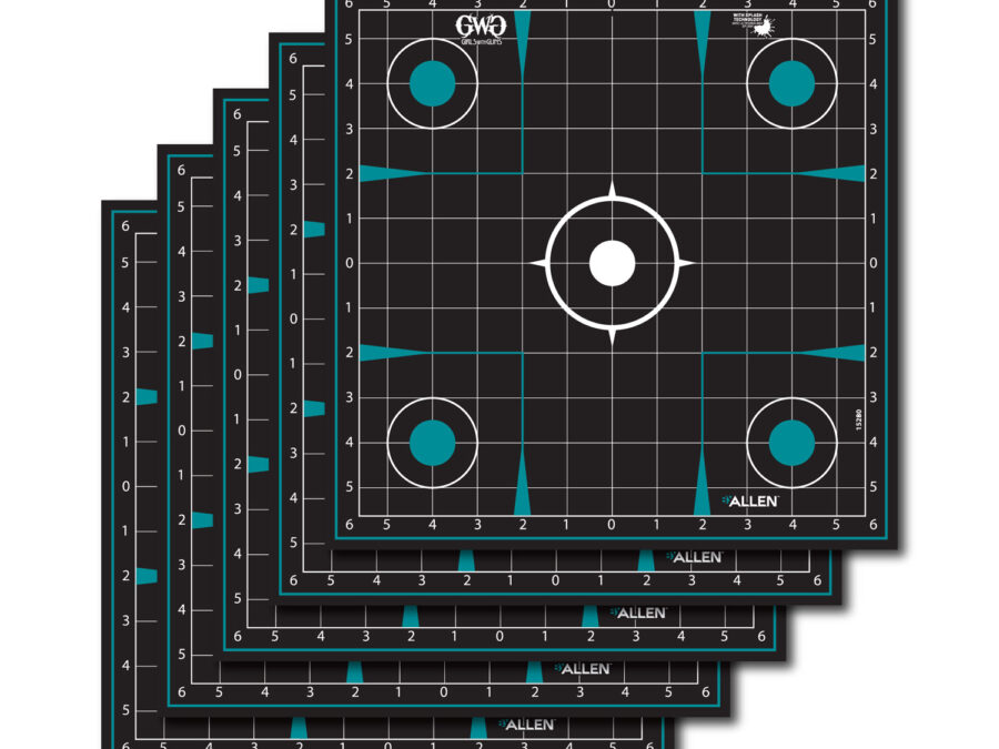 Girls With Guns 15280 Splash  Self-Adhesive Paper Black/Teal 12"x12" Grid 5 Pack