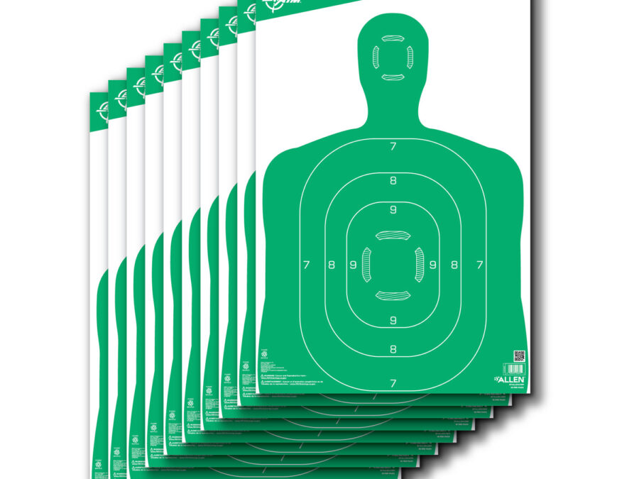 EZ-Aim 15204 Silhouette  Green/White 12"x18" 10 Per Pack