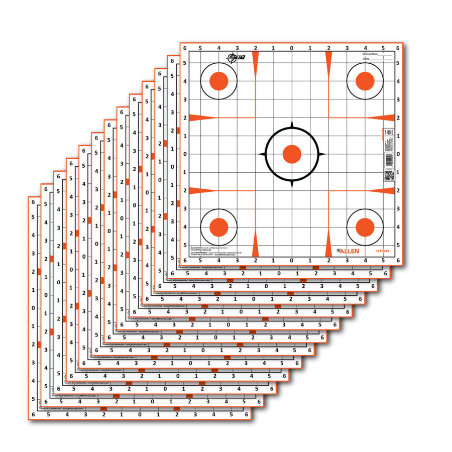 EZ-Aim 15333 Sight-In-Grid  12"x12" Paper 13 Per Pack