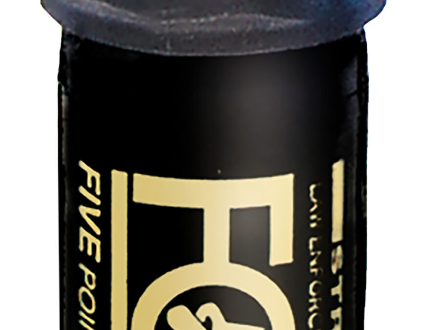 Fox Labs 152FTMDB Legacy Five Point Three 15 1/2 Second Bursts  Cone Spray Range 152 ft 1.50 oz Black Spray Features Invisible UV Dye