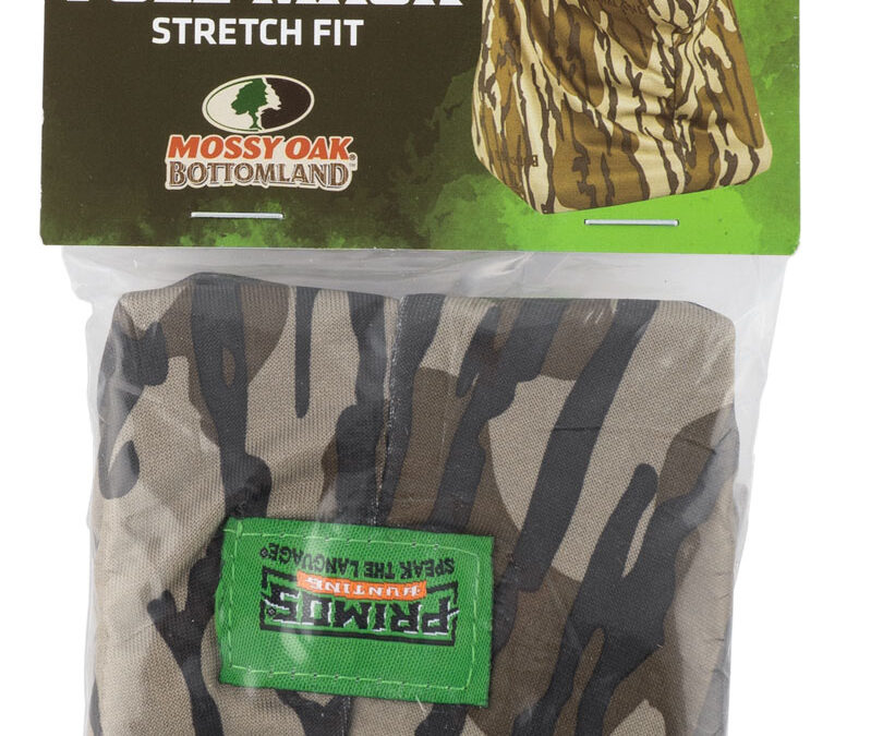 Primos PS6666 Stretch Fit  Mossy Oak Original BottomLand Neoprene Full Face Mask OSFA