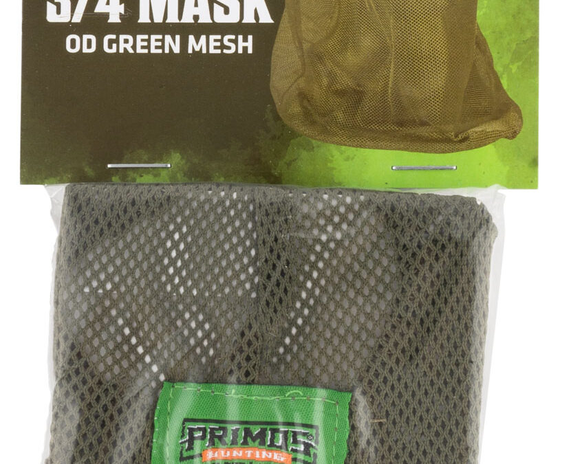 Primos PS6662 Mesh  OD Green Mesh 3/4 Face Mask OSFA
