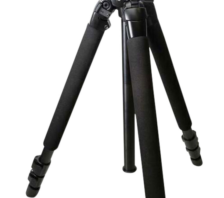 KOPF Jager KJ85003K Folding Tripod K700 Tripod made of Aluminum with Black Finish, Adjustable Reaper Rail, 3-Level Leg Extension, 21-87 Degree Pan & Tilt