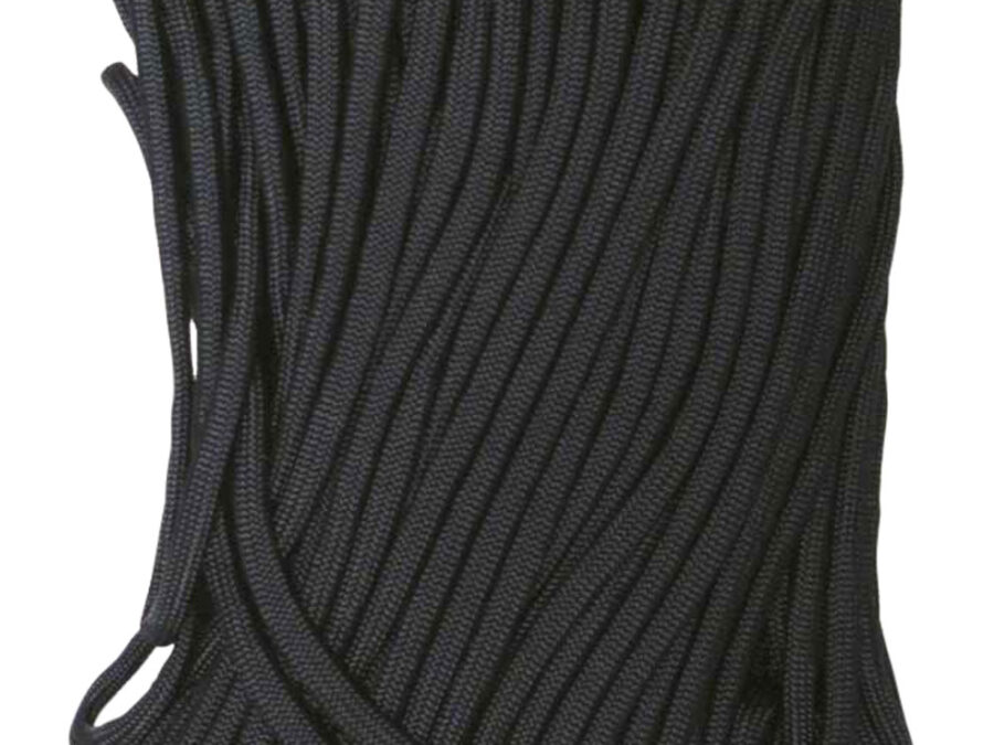 Tacshield 03010 550 Cord  Black Paracord 100' Long