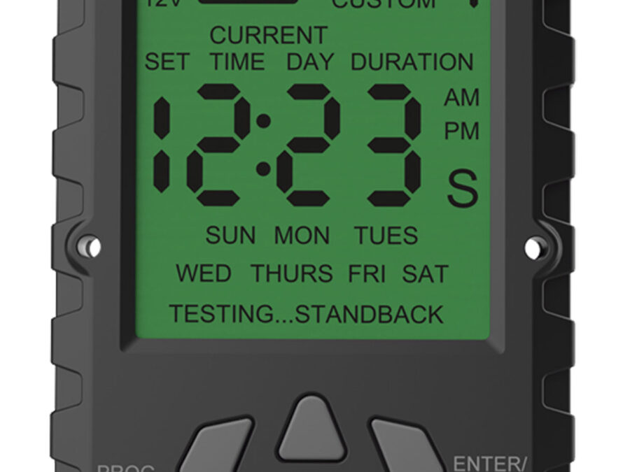 American Hunter AHUTM Universal Digital Timer  6/12 Volt, 1-30 Seconds Feed Rate, 2 Quick/16 Custom Settings