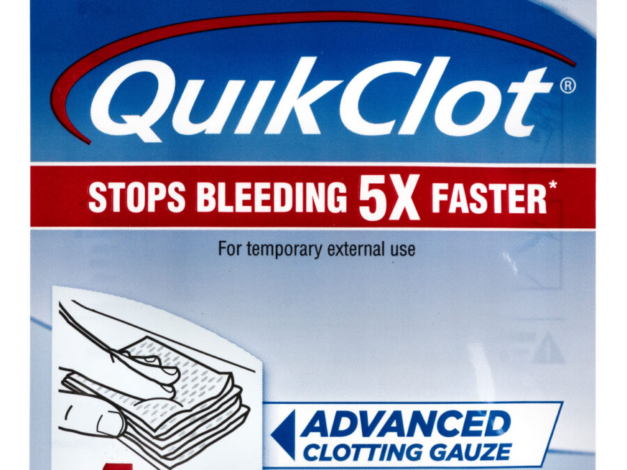 Adventure Medical Kits 50200026 QuikClot  Stop Bleeding White 3" x 48" Clotting Gauze
