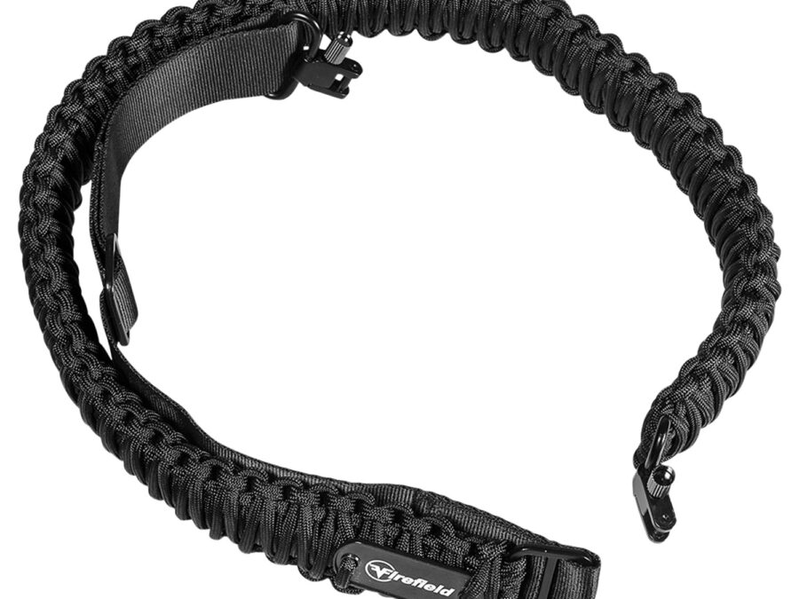 Firefield FF46001 Two Point Tactical Sling Black Nylon Paracord 37.50"-45" OAL Adjustable Rifle