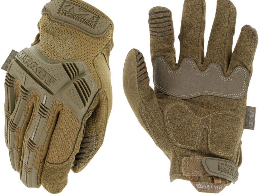 Mechanix Wear MPT72009 M-Pact  Coyote Fingerless Synthetic Leather Medium TPR Closure