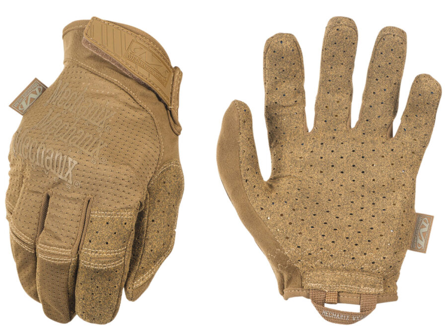 Mechanix Wear MSV72010 Specialty Vent  Coyote Synthetic Leather Large Velcro Closure