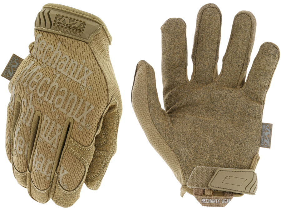 Mechanix Wear MG72008 Original  Coyote Synthetic Leather Small Velcro Closure
