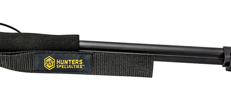 Hunters Specialties 00611 Shooter's Stick  Monopod made of Aluminum with Black Finish, 17-36" Vertical Adjustment, Contoured Gun Rest, Wrist Strap & Quick-Release Leg Locks